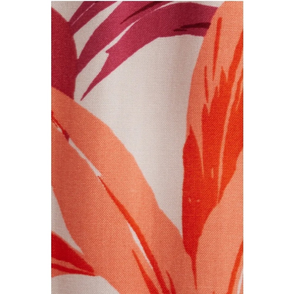 Lipsy London Palm Print Maxi Dress Red With Vibrant Palm Leaves Viscose Sz 6 NEW - Picture 12 of 12
